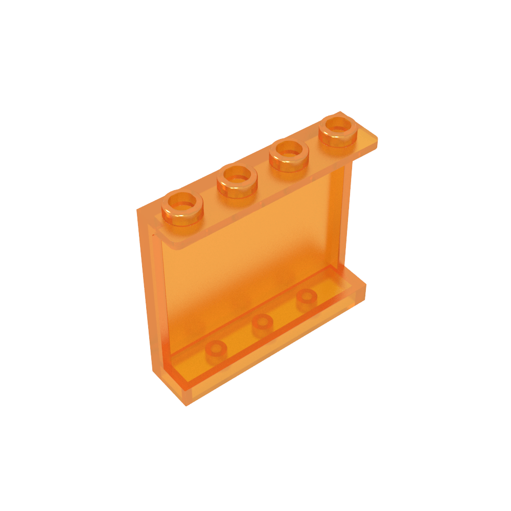Panel 1 x 4 x 3 [Soportes laterales/Montantes huecos]-MyGobricksEs
