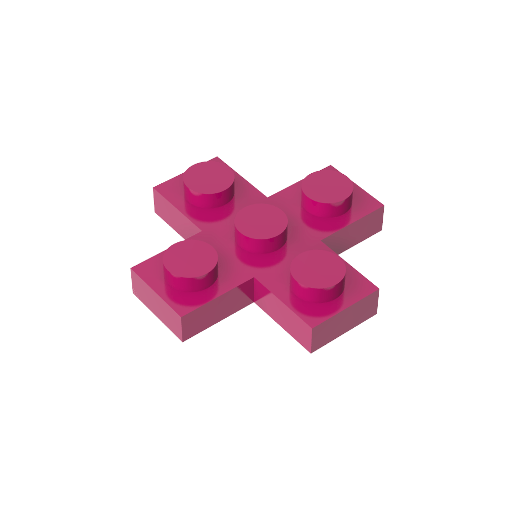 Placa 3 x 3 Cruz-MyGobricksEs