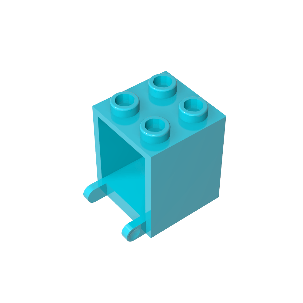 Caja 2 x 2 x 2 [Pernos Huecos]-MyGobricksEs