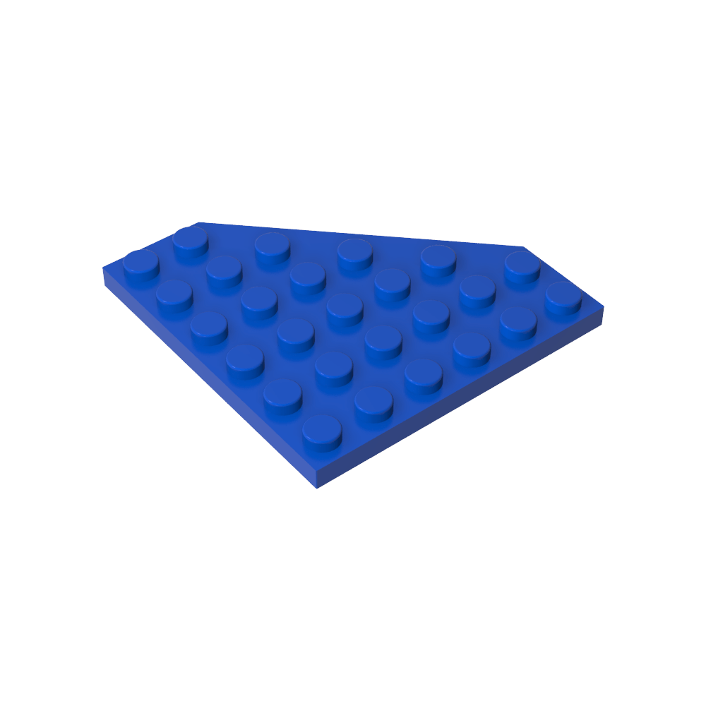 Placa de cuña de 6 x 6 esquinas cortadas-MyGobricksEs