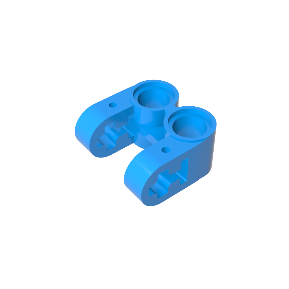 Conector de eje y pasador Technic, perpendicular, doble división-MyGobricksEs