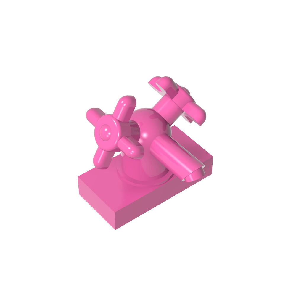 Grifo 1 x 2 con asas dobles-MyGobricksEs