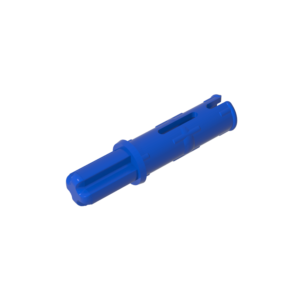 Pasador de eje Technic 3L con crestas de fricción longitudinales y eje 1L-MyGobricksEs