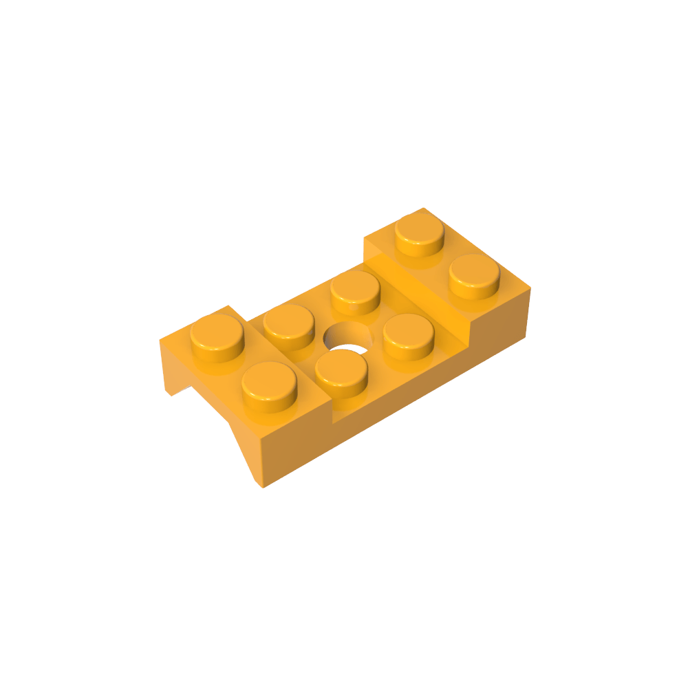Paso de rueda, guardabarros 2 x 4 tachonado con orificio-MyGobricksEs