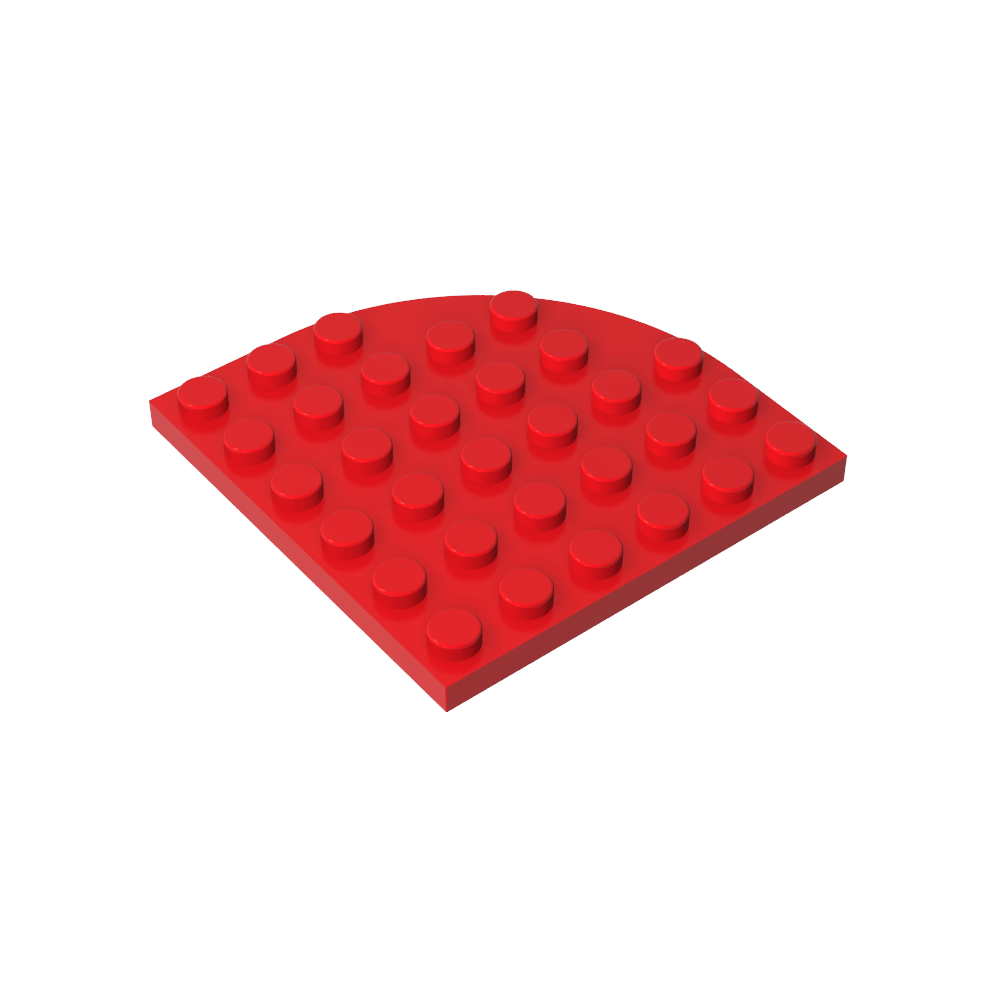 Placa de esquina redonda 6 x 6-MyGobricksEs