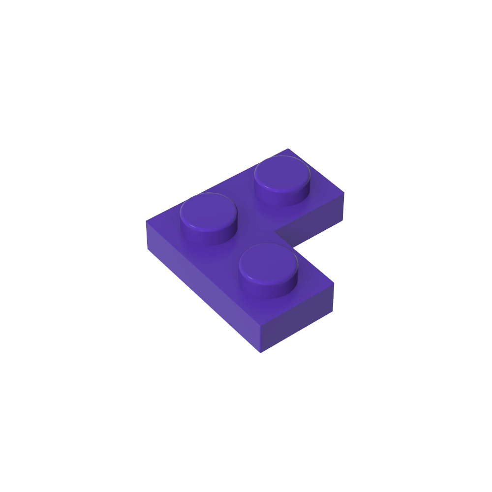 Placa 2 x 2 Esquina-MyGobricksEs