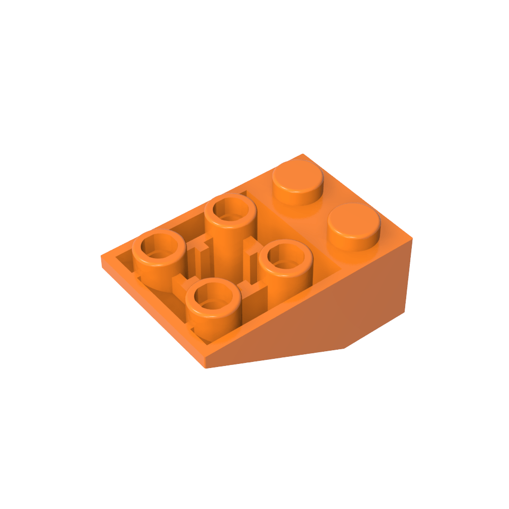 Pendiente invertida 33° 3 x 2 [Sin conexiones entre montantes]-MyGobricksEs