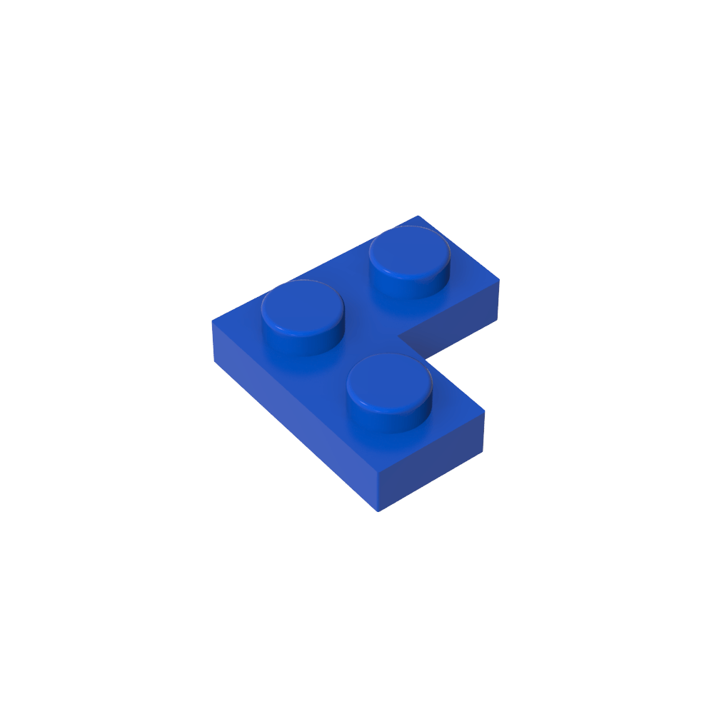Placa 2 x 2 Esquina-MyGobricksEs