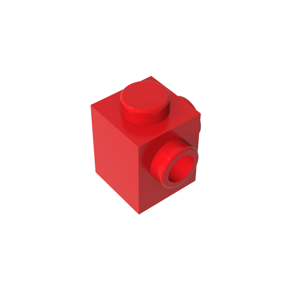 Ladrillo especial 1 x 1 con montantes en 2 lados adyacentes-MyGobricksEs
