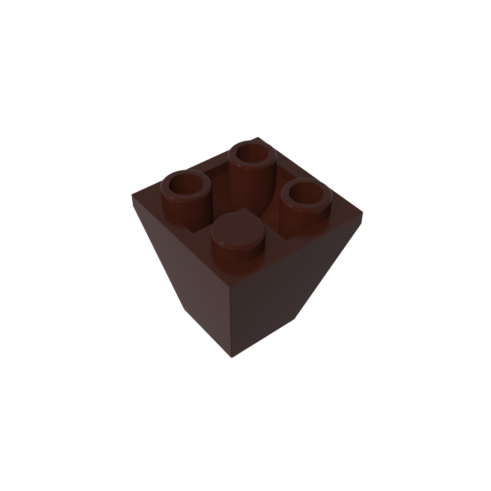 Pendiente Invertida 45° 2 x 2 Doble Convexa-MyGobricksEs