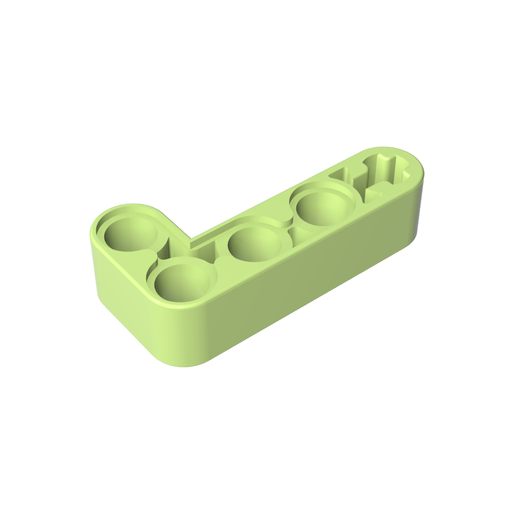Viga técnica 2 x 4 en forma de L gruesa-MyGobricksEs