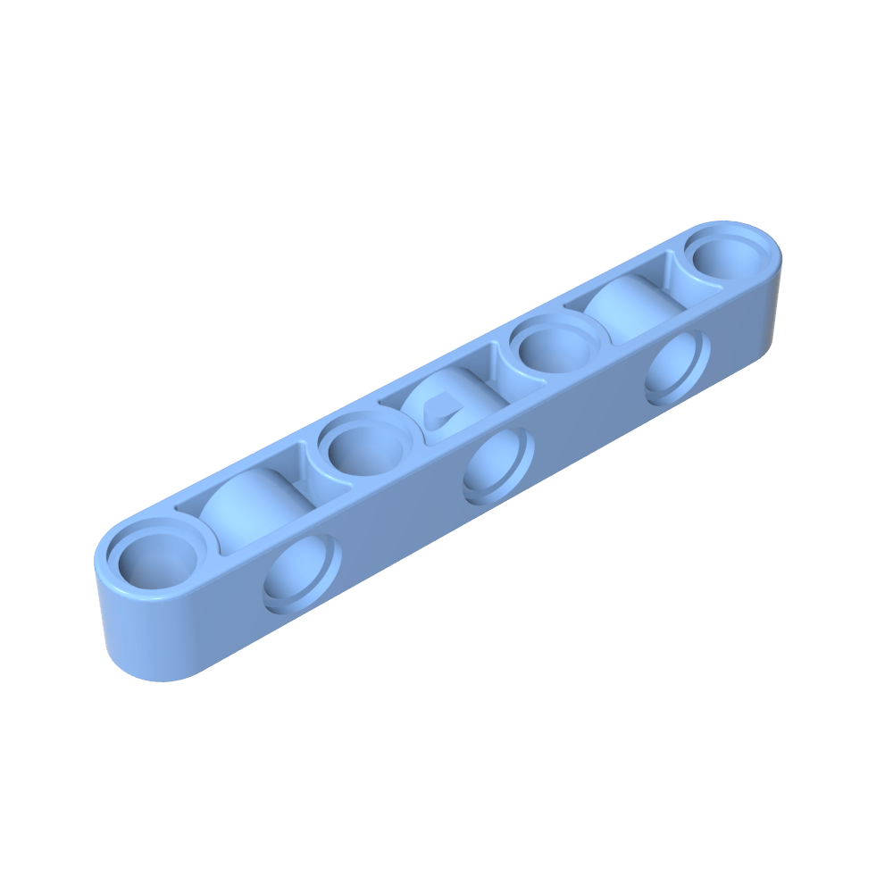 Viga técnica de 1 x 7 de espesor con agujeros alternados-MyGobricksEs