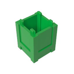 Caja contenedora 2 x 2 x 2 - Apertura superior-MyGobricksEs