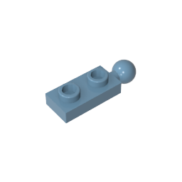 Placa especial 1 x 2 con bola de remolque final-MyGobricksEs