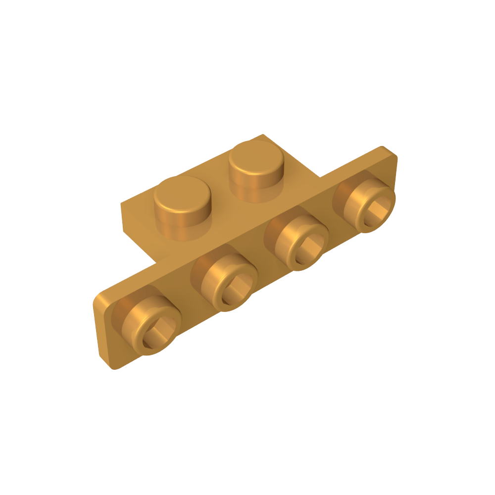Soporte 1 x 2 - 1 x 4 [Esquinas redondeadas]-MyGobricksEs