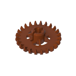 Corona Technic Gear de 24 dientes con refuerzos [Nuevo estilo]-MyGobricksEs