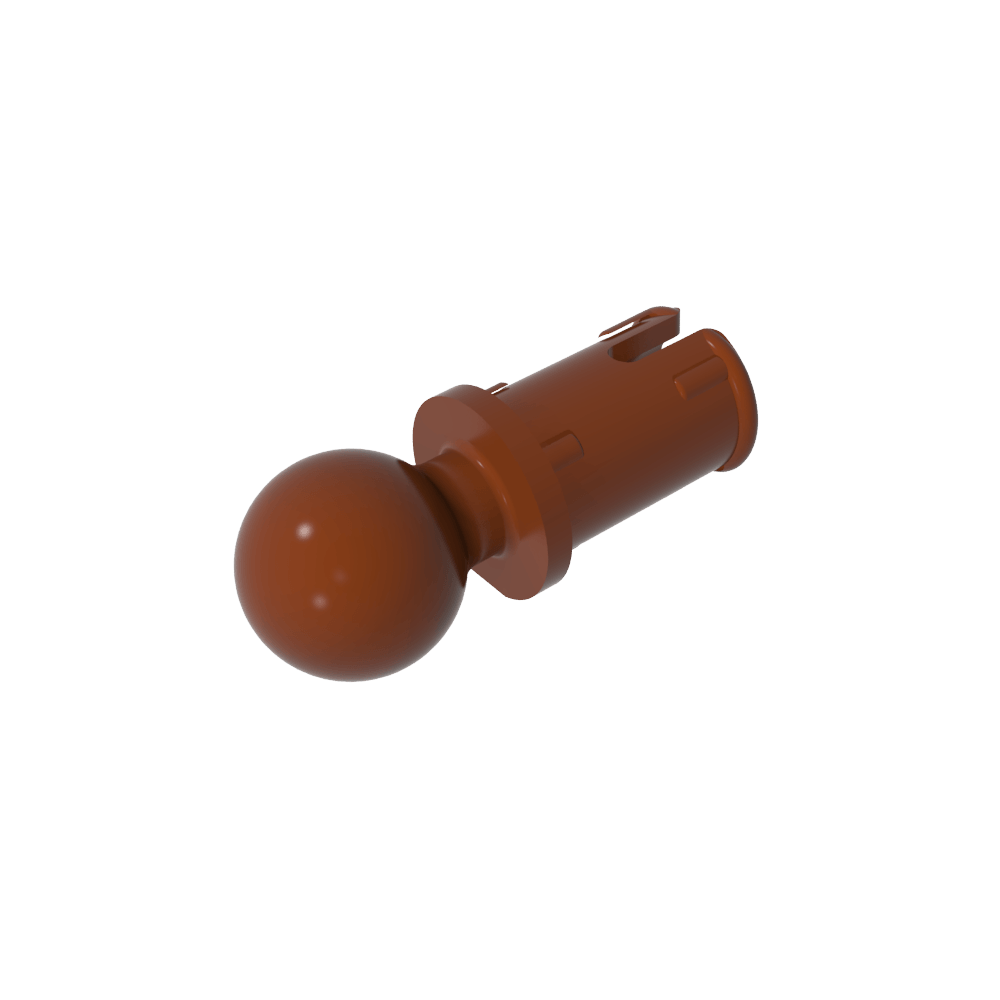 Pasador técnico con crestas de fricción longitudinales y bola de remolque-MyGobricksEs