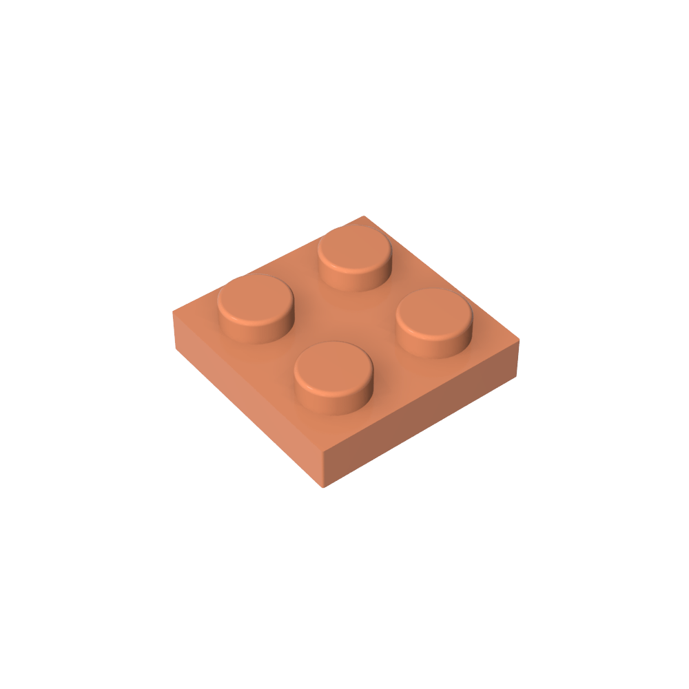 Placa 2 x 2-MyGobricksEs