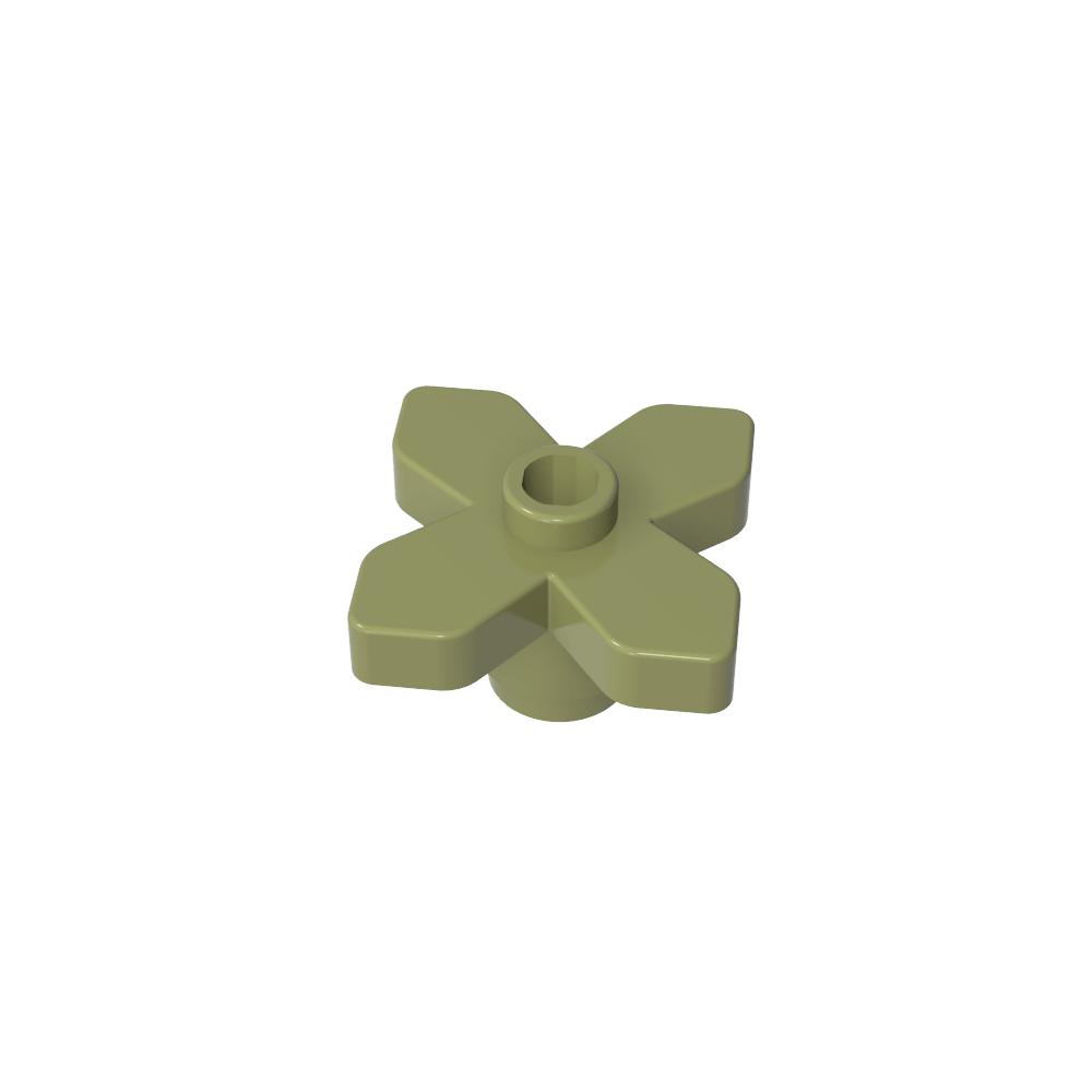 Planta, Flor 2 x 2 Hojas - Angular-MyGobricksEs