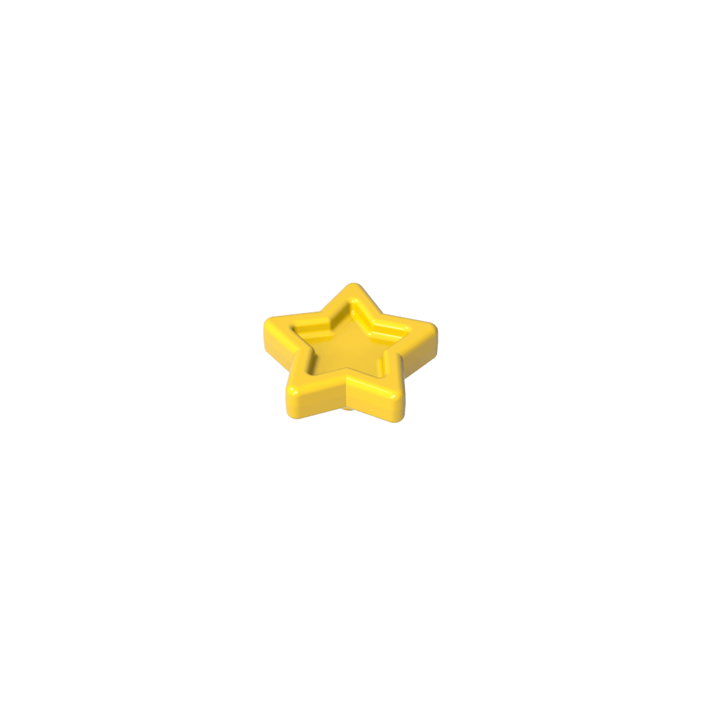 Accesorio para la cabeza Estrella con pin-MyGobricksEs
