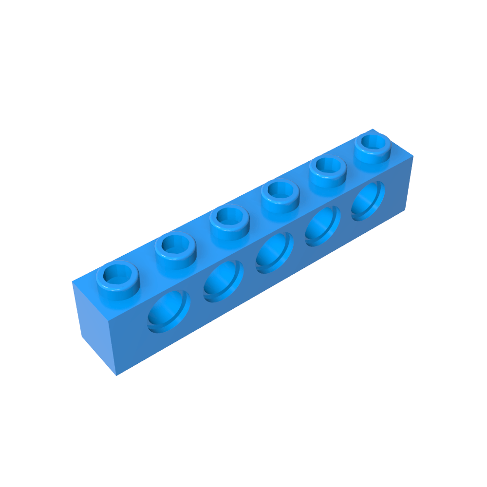 Ladrillo técnico 1 x 6 [5 agujeros]-MyGobricksEs