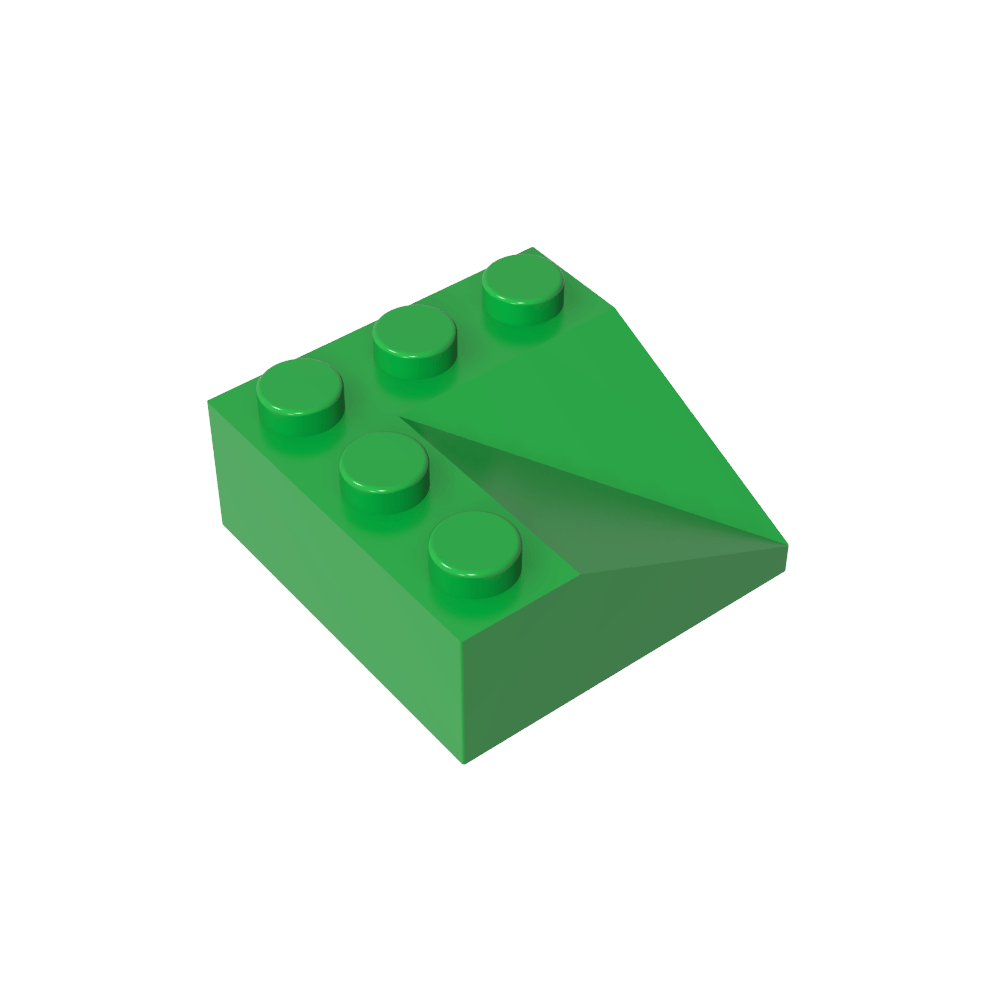 Pendiente 33° 3 x 3 Doble Cóncavo-MyGobricksEs