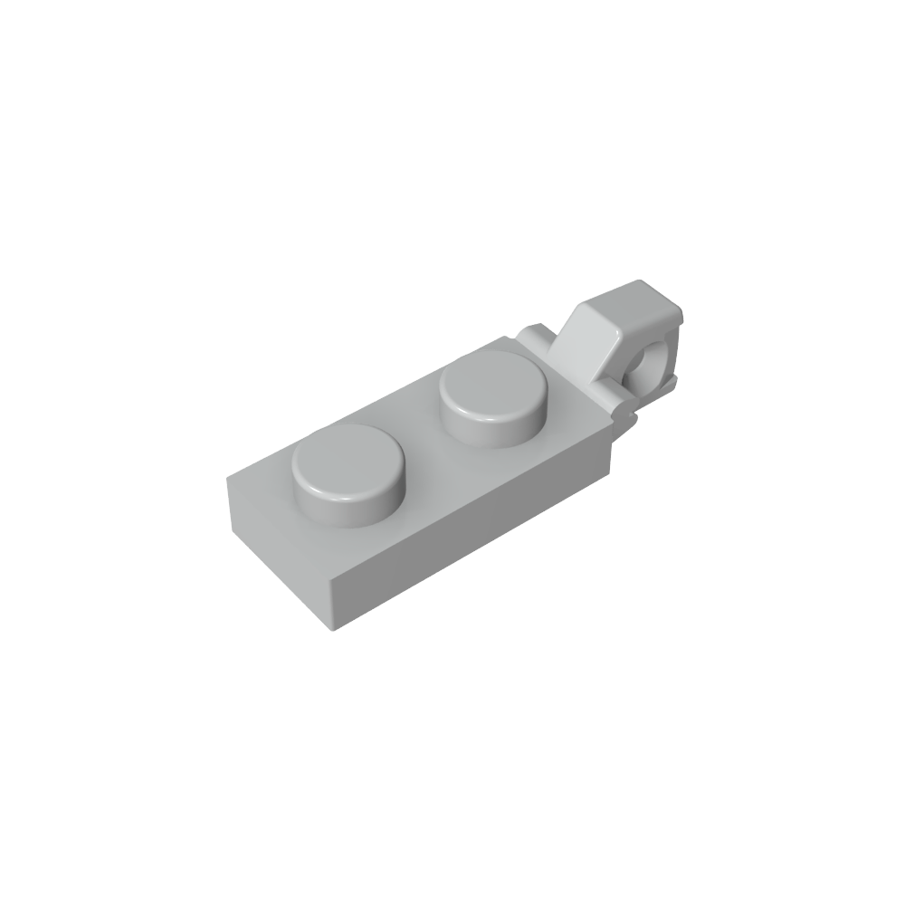 Placa de bisagra 1 x 2 con bloqueo con 1 dedo en el extremo, sin ranura-MyGobricksEs