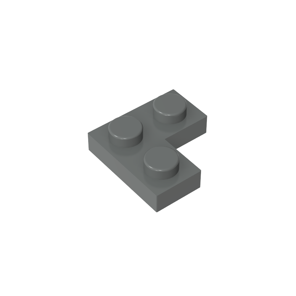 Placa 2 x 2 Esquina-MyGobricksEs