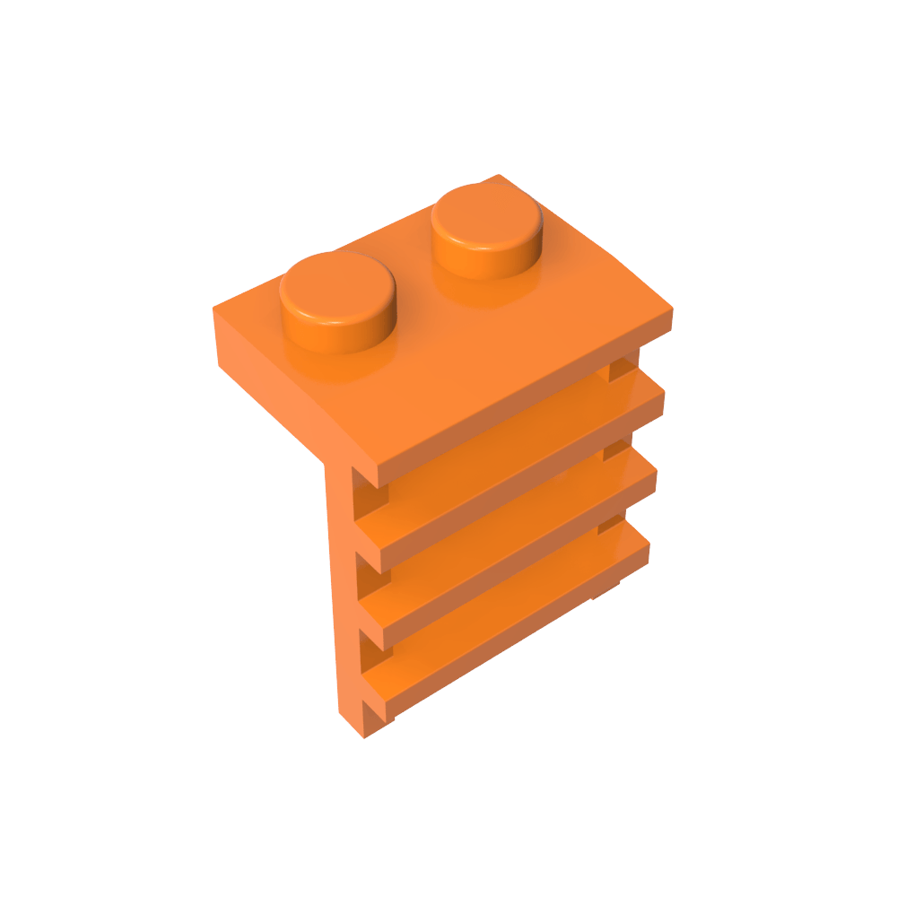 Placa Especial 1 x 2 con Escalera-MyGobricksEs