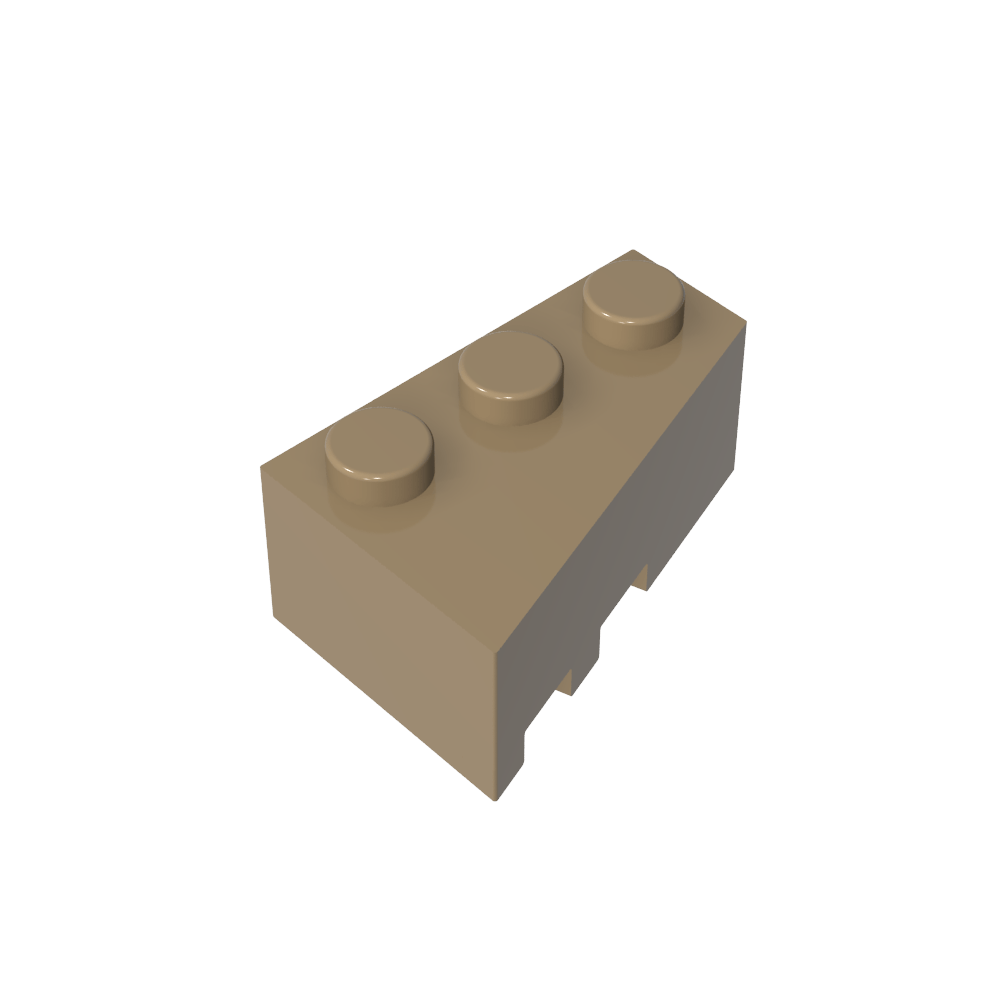 Cuña 3 x 2 Derecha-MyGobricksEs