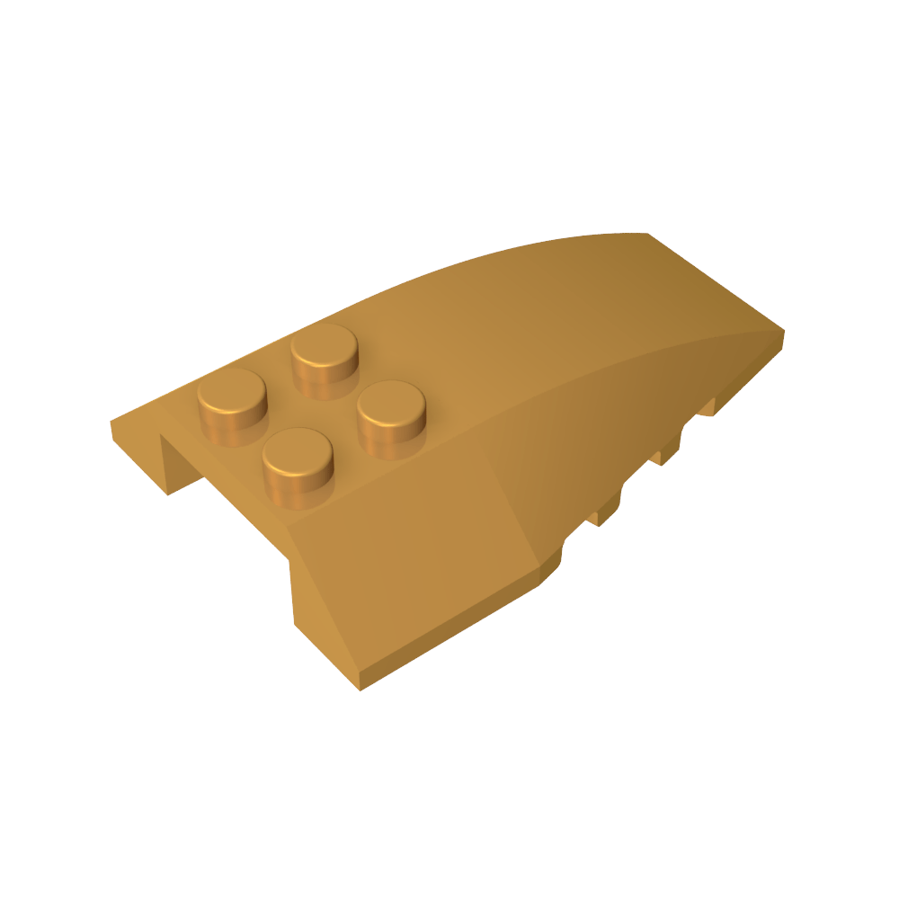 Cuña curva 6 x 4 triple-MyGobricksEs