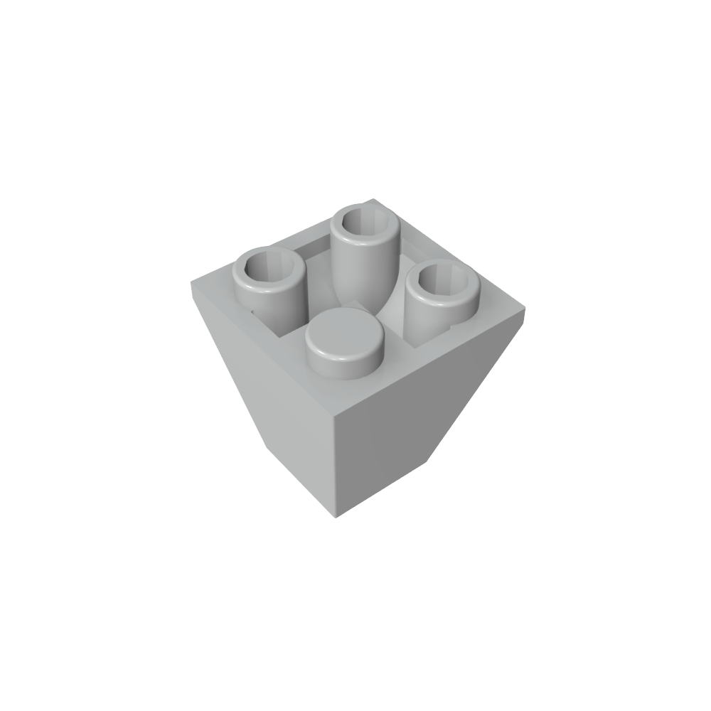 Pendiente Invertida 45° 2 x 2 Doble Convexa-MyGobricksEs