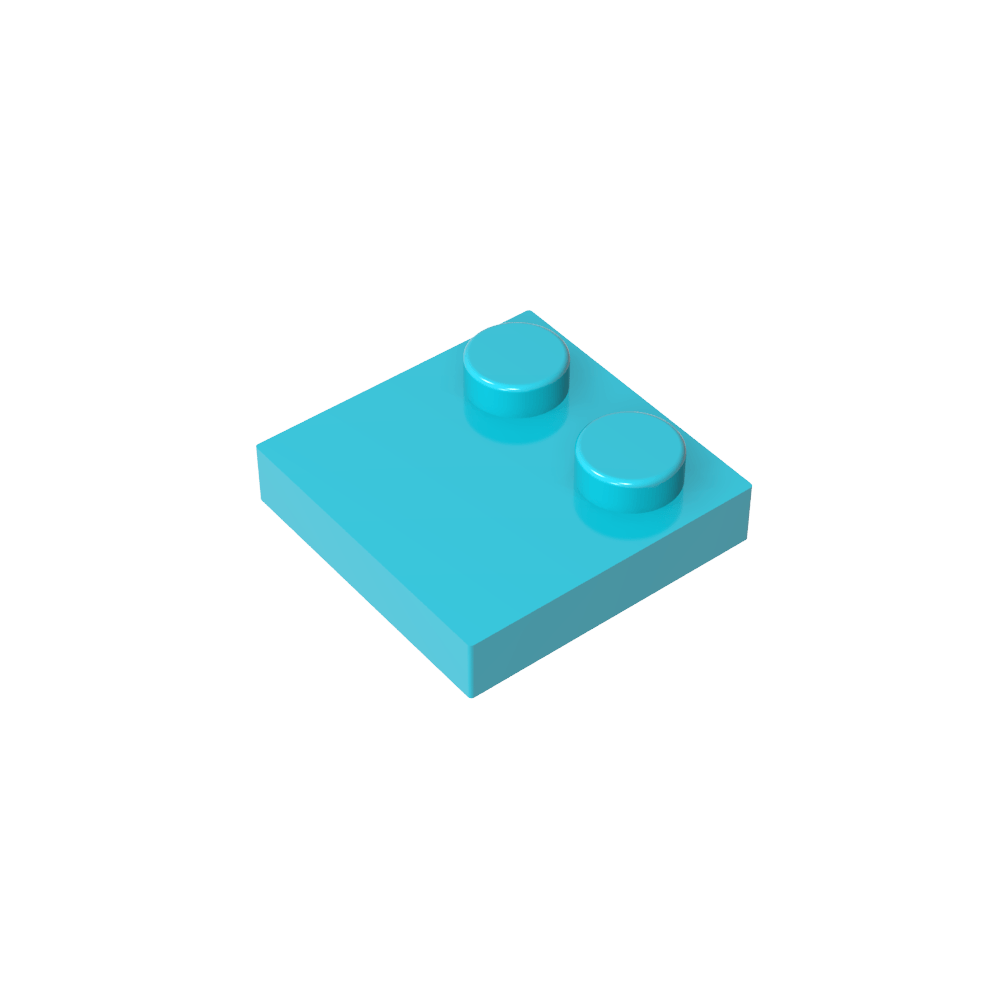 Placa Especial 2 x 2 con Solo 2 tacos-MyGobricksEs