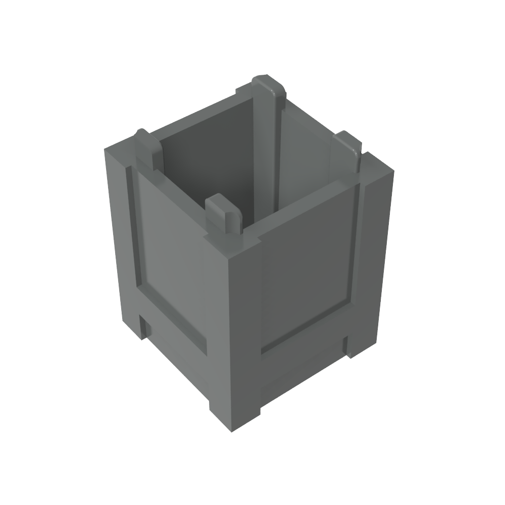 Caja contenedora 2 x 2 x 2 - Apertura superior-MyGobricksEs