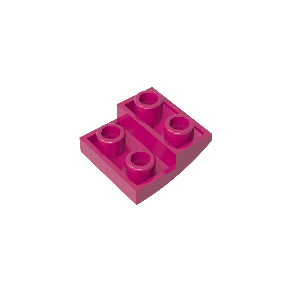Pendiente Curva 2 x 2 Invertida-MyGobricksEs