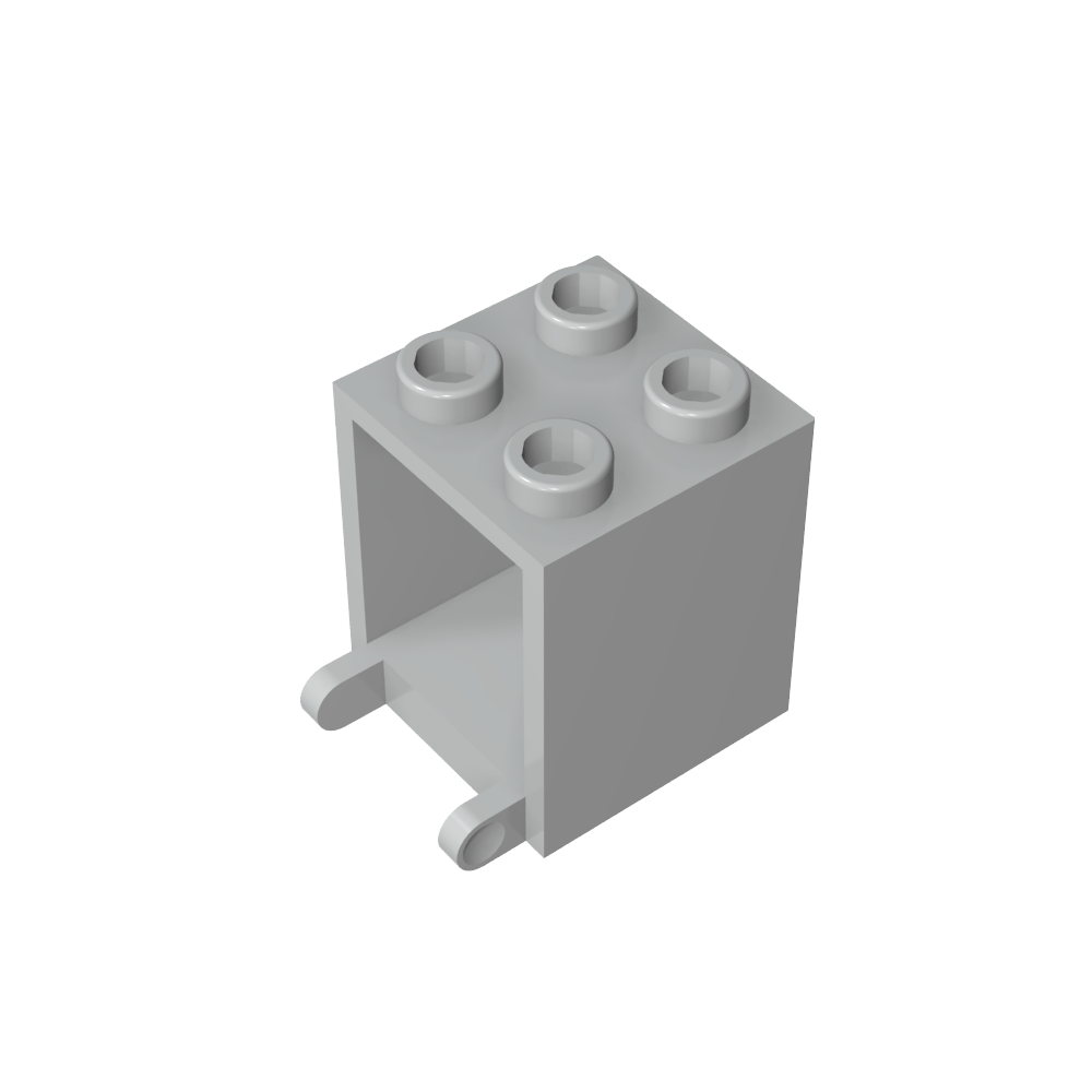 Caja 2 x 2 x 2 [Pernos Huecos]-MyGobricksEs