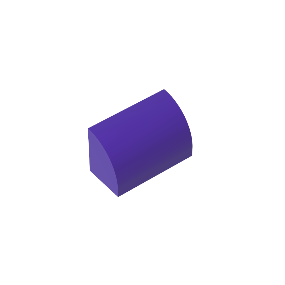 Ladrillo curvo 1 x 2 x 1 sin montantes-MyGobricksEs