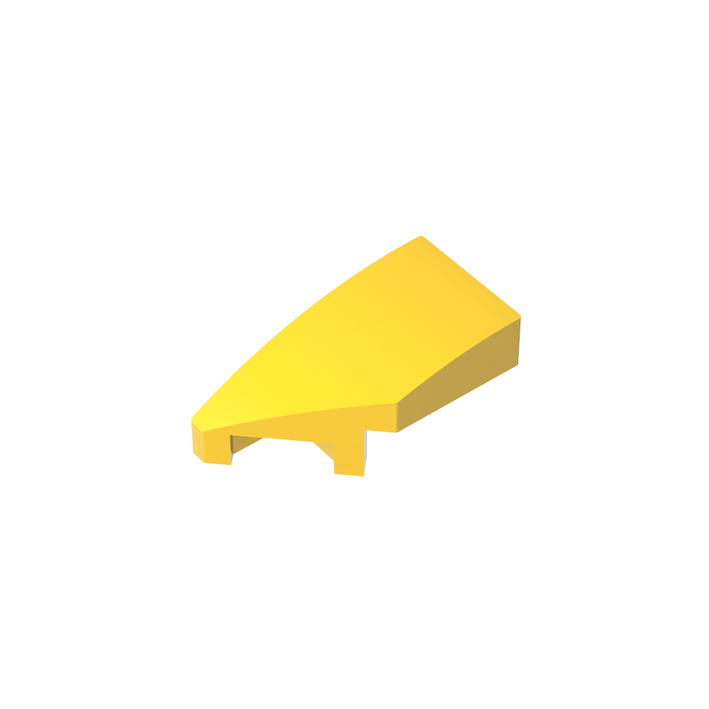 Pendiente curva 2 x 1 con muesca para perno a la izquierda-MyGobricksEs