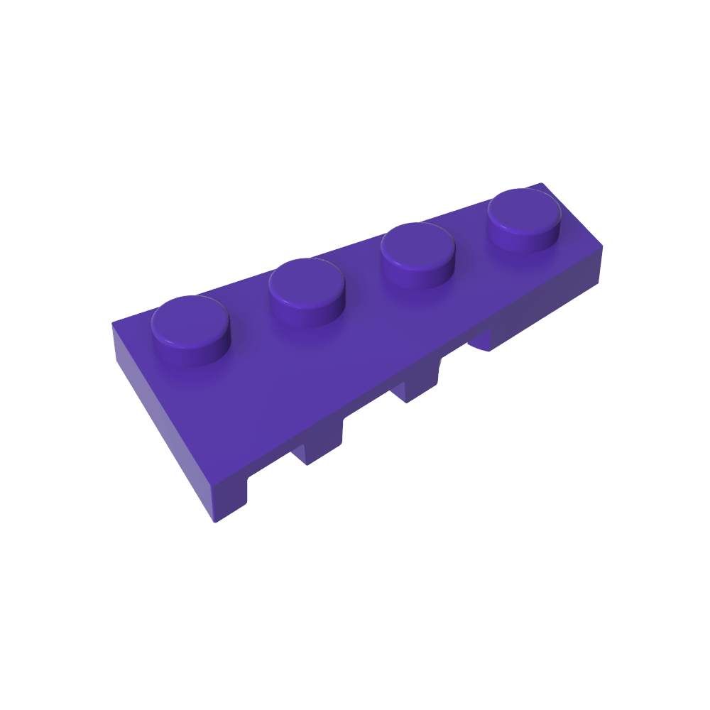 Placa de cuña 4 x 2 derecha-MyGobricksEs