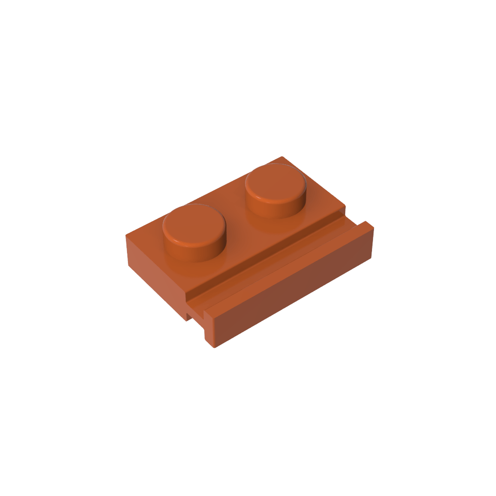 Placa Especial 1 x 2 con Riel para Puerta-MyGobricksEs