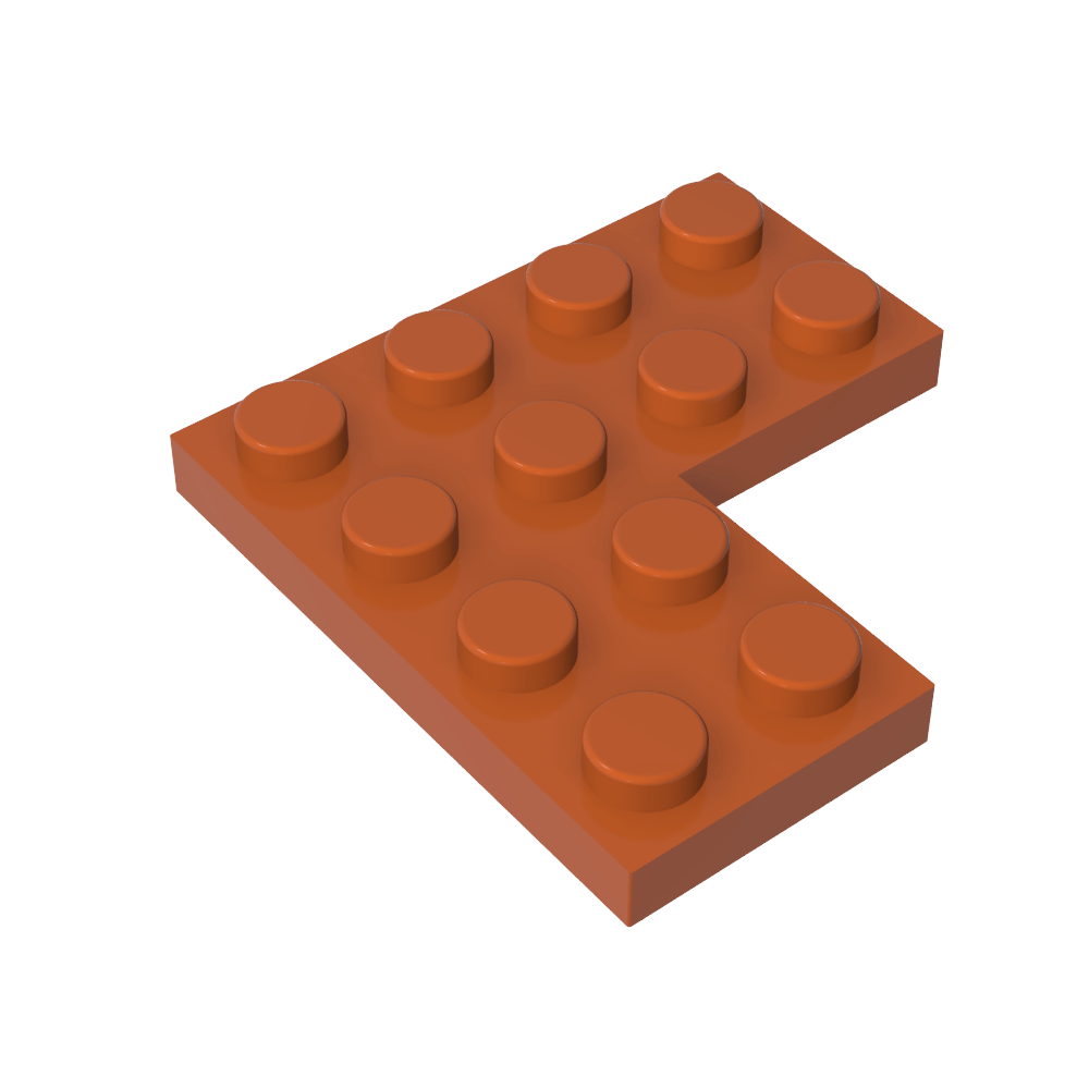 Placa 4 x 4 Esquina-MyGobricksEs