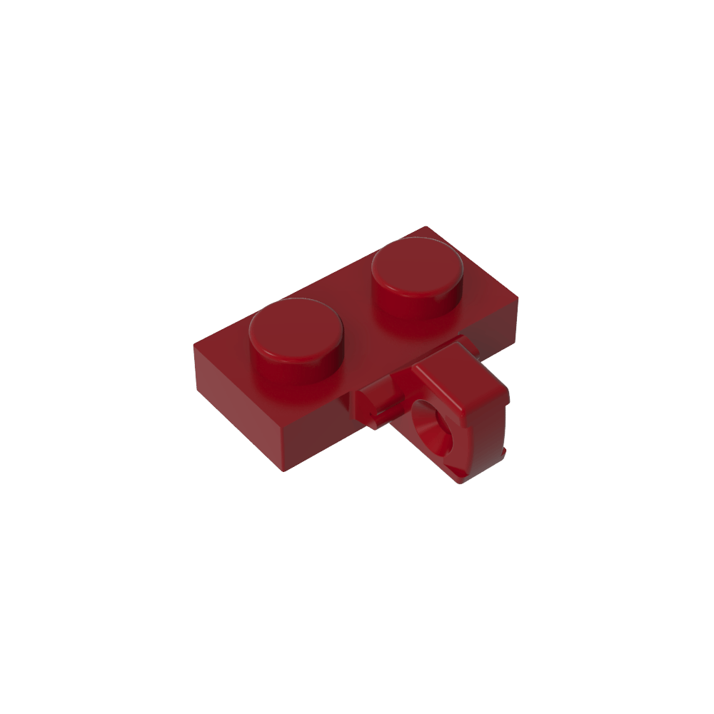 Placa de bisagra 1 x 2 con bloqueo con 1 dedo en el lateral, sin ranura-MyGobricksEs