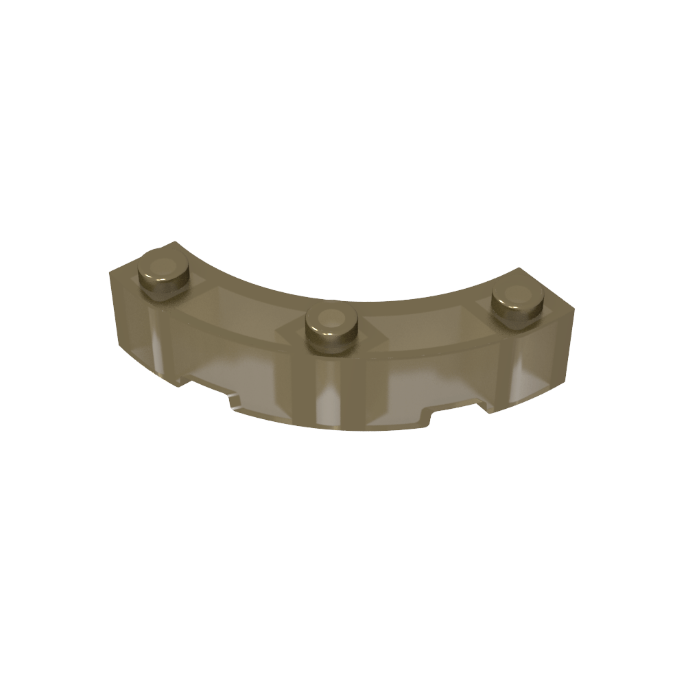 Ladrillo de esquina redonda de 4 x 4 Macaroni de ancho con 3 montantes-MyGobricksEs