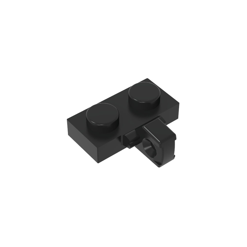 Placa de bisagra 1 x 2 con bloqueo con 1 dedo en el lateral, sin ranura-MyGobricksEs