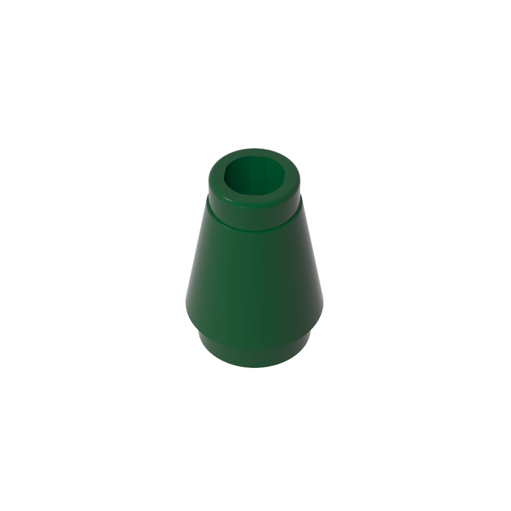 Cono 1 x 1 [Sin ranura superior]-MyGobricksEs