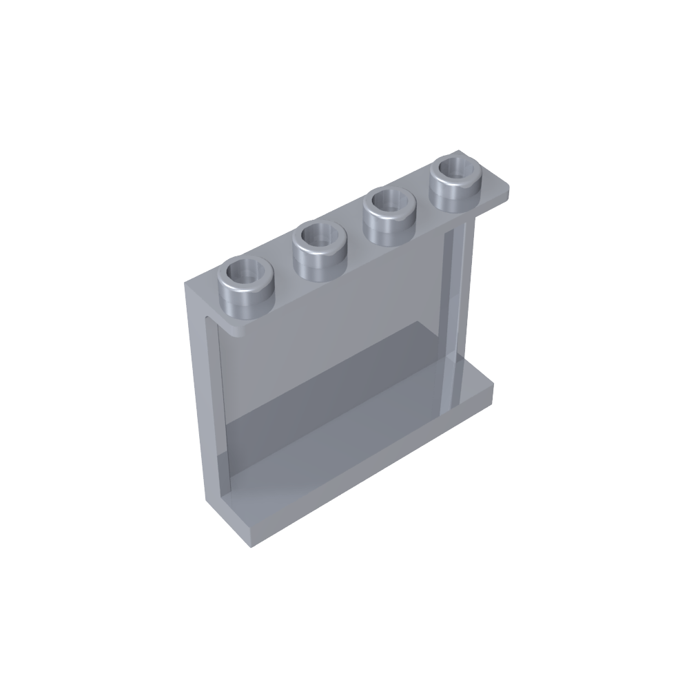 Panel 1 x 4 x 3 [Soportes laterales/Montantes huecos]-MyGobricksEs