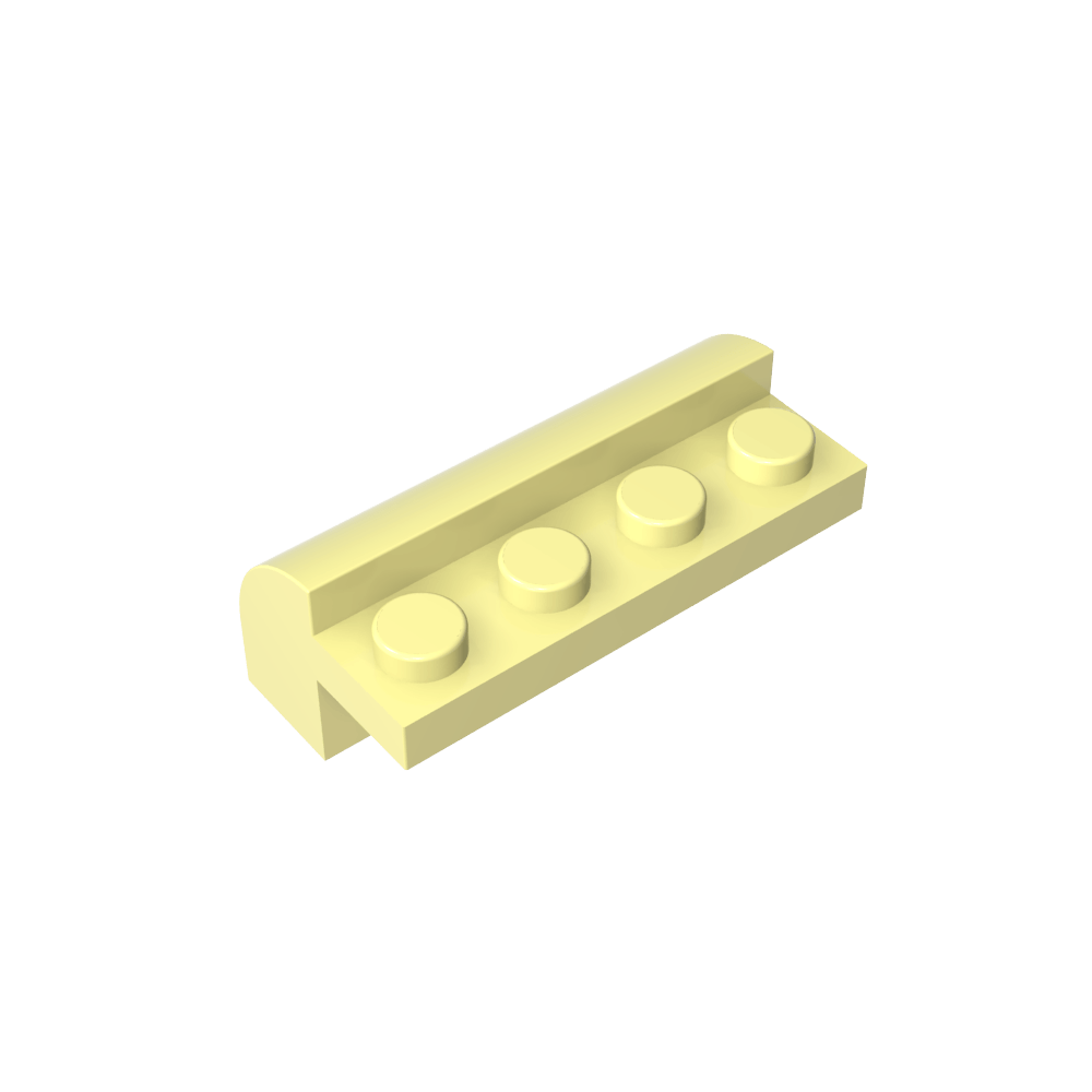 Ladrillo curvo 2 x 4 x 1 1/3 con parte superior curva-MyGobricksEs