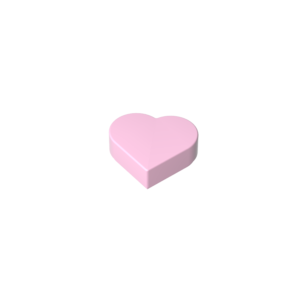 Azulejo 1 x 1 Corazón-MyGobricksEs