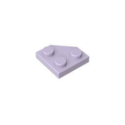 Placa de cuña de 2 x 2 con esquinas cortadas-MyGobricksEs