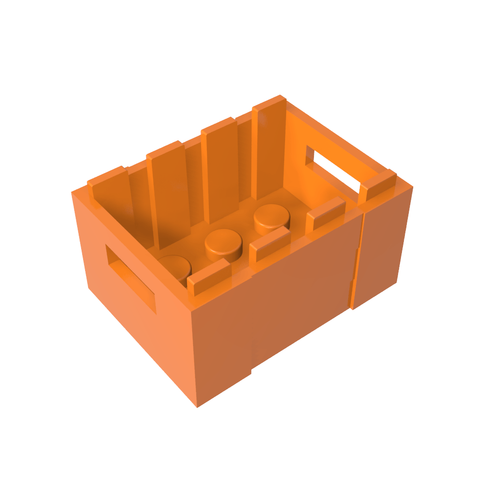 Caja / cajón con asideros-MyGobricksEs